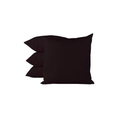 Imagem de Almofadas Quadradas Decorativas Oxford Happy Line 40x40 Pacote com 4, 