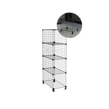 Imagem de Estante Prateleira Expositor Aramado 4 Nichos 40cm Profundidade Colmei