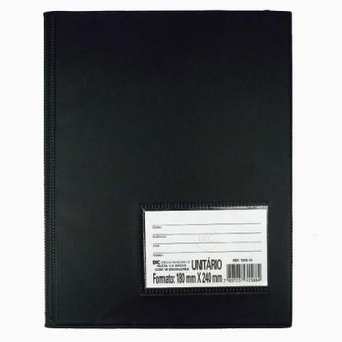 Imagem de Pasta Catálogo 1/2 Ofício Preta - 10 Plásticos - DAC