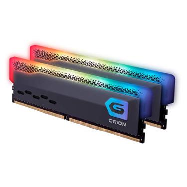 Imagem de GeIL Orion RGB DDR4 RAM, 32 GB (16 GB x 2) 3200 MHz 1,35 V XMP2.0, compatível com Intel/AMD, memória de desktop de alta velocidade DIMM longa, jogos imersivos hardcore/criação de conteúdo