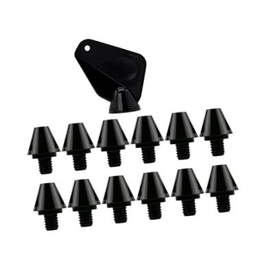 Imagem de YIJU 12x Acessórios para calçados de corrida Chuteiras de futebol Spikes Turf Stable M6 Rosca Rugby Shoes Studs Chuteiras de futebol para competição, Altura 11mm