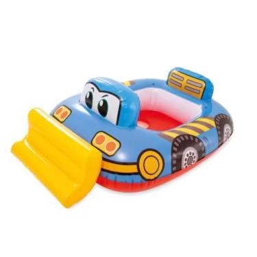 Imagem de Boia Infantil Bebê Fralda Inflável para Piscina e Praia Azul ou Verde Mini Construtor Segurança e Diversão (Azul)