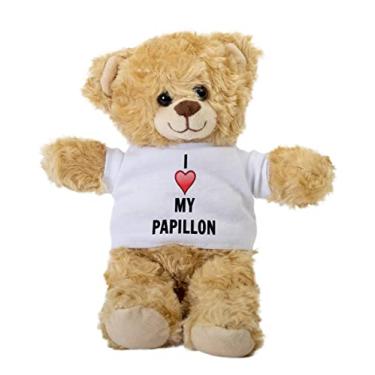 Imagem de Papillon Teddy Bear, Gift Stuffed Animal, Plush Teddy Bear with Tee, Welcoming Baby Gift, Gift for Her, Gift for Newborn, Cute Birthday Christmas Basket Gift Idea