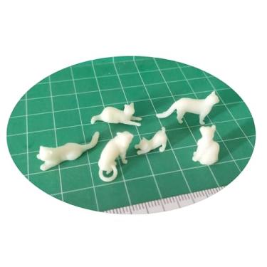 Imagem de Miniatura 1:25 Gatos Gatinho Maquete Diorama Terrário Pets