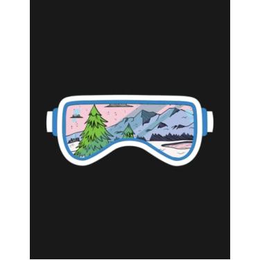 Imagem de Goggles Mountain View Notebook: Collection Journal Subject 100 Lined pages 8.5x11 College Ruled Paper