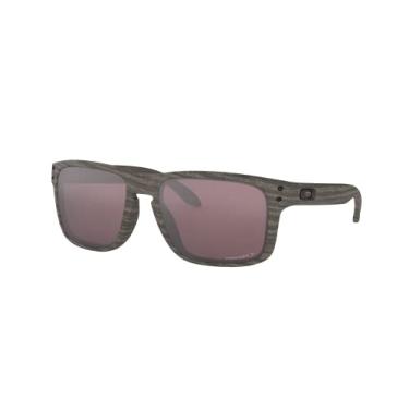 Imagem de Óculos de sol Oakley masculinos OO9102 Holbrook Square, Woodgrain/Prizm Daily Polarized, 57 mm