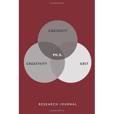 Imagem de Ph.D. Research Journal: Burgundy blank college-ruled research journal, 300 black and white pages (6x9 inches | 22,86x15,24 cm)