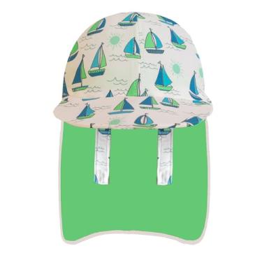 Imagem de Gifts Treat Chapéu de Legionário Infantil, FPS 50+ Proteção Solar Touca de Natação com Aba para Crianças, Chapéu de Sol de Secagem Rápida para Praia Beira-mar, Barcos, 4-6 Years