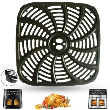 Imagem de QLRGNE Bandeja de placa para fritadeira a ar de 8 litros para fritadeira digital Gourmia GAF823 de 8 litros, grade de prateleira de inserção de panela para fritadeiras de ar Gourmia de 8 litros, pode