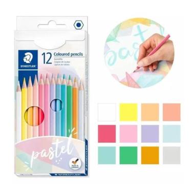 Imagem de Lápis de Cor Staedtler 12 Cores Pastel Escolar