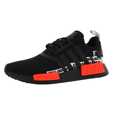 Imagem de adidas NMD_R1 T nis masculino, Preto/vermelho/branco., 5