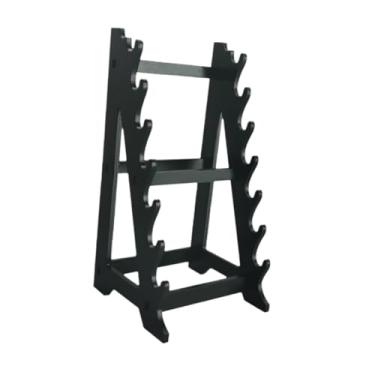Imagem de Colaxi Mini espada de madeira brinquedos suporte de pé espadas rack de armazenamento 8 camadas katanas titular para desktop coletores domésticos