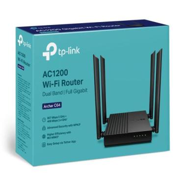 Imagem de Roteador TP-Link Archer C64 AC1200 Dual Band Mimo