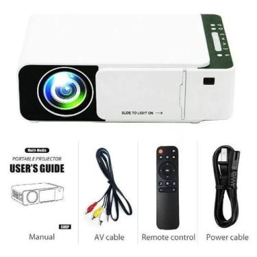 Imagem de Mini Projetor RetroProjetor Portátil T5 2500 Lumens Luuk Young T5 Bran