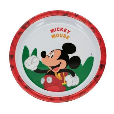 Imagem de Prato Fundo Melamina Infantil Mickey Mouse Disney 21cm - Tuut - Yangzi