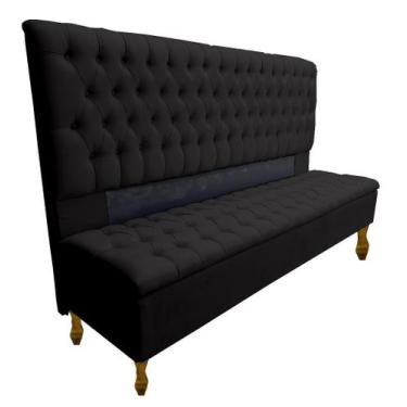 Imagem de Kit Cabeceira + Recamier Iza Para Cama Box Casal Queen 158 Cm - Suede 