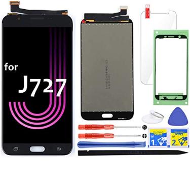 Imagem de Para Samsung Galaxy J7 Tela LCD de substituição de tela sensível ao toque (preta) para J727 2017 Prime SM-J727U J727T J727T1 J727R4 Sky Pro S727VL S737TL J727A (não para J727P, J727V, J7R, J727S)