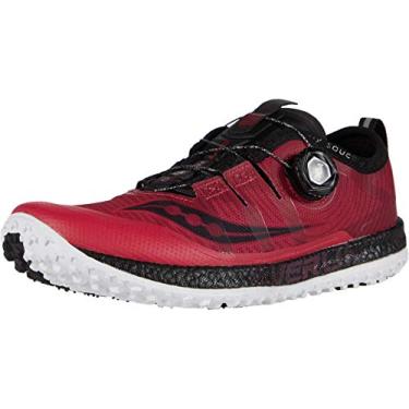 Imagem de Saucony Tênis de corrida feminino Switchback ISO Trail, Barberry/Black, 5