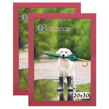 Imagem de Kit 2 Molduras Porta Retrato 20X30 Rosa - Santamaria Molduras