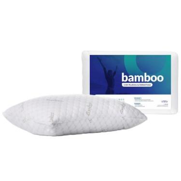 Imagem de Travesseiro Bamboo Plumas Alternativas 50x70cm Harmonia Travesseiros