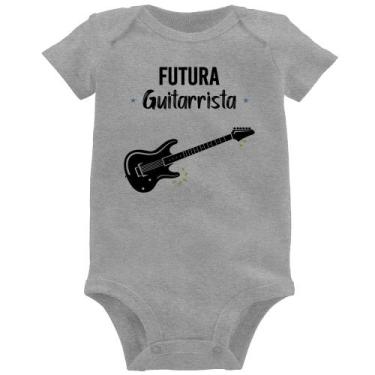 Imagem de Body Bebê Futura Guitarrista - Foca na Moda, Cinza, M