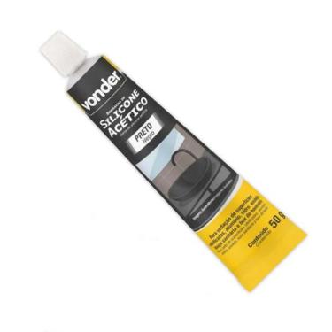 Imagem de Silicone  acetico 50g preto tubete - vonder