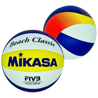 Imagem de Bola Vôlei de Praia Mikasa Oficial Bv552c Original Padrao Fivb Substit