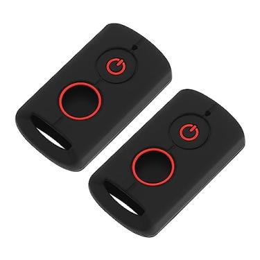 Imagem de The Lord of the Tools 2 peças de silicone para chave remota de silicone compatível com Yamaha NVX155/QBIX/AEROX/JAUNS/XMAX300 capa protetora para chaveiro de motocicleta