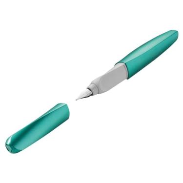 Imagem de Pelikan Caneta-tinteiro Twist Cold Alaska M para destros e canhotos