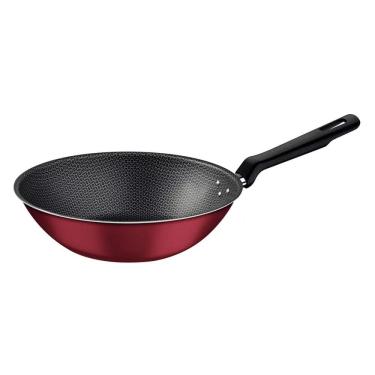 Imagem de Panela Wok Antiaderente Tramontina Loreto Vermelha 24cm