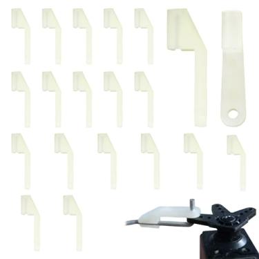 Imagem de 20 Pcs Durable Nylon Swing Keepers - Snap-Click Style Clevis Swing Keeper - Fit 2mm Rod for RC Airplanes Electric Planes Foam Model Accessories - for RC Airplanes Aeromodelling Jet Replacement Parts