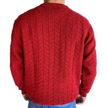 Imagem de Blusa de Tricô Masculina - Carlan, P, Vermelho