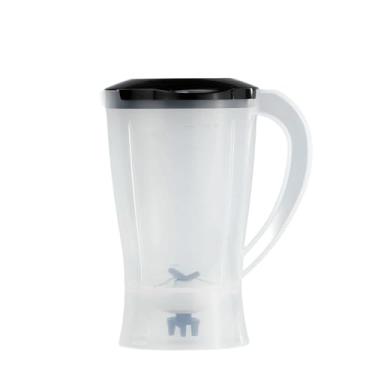Imagem de Copo de Liquidificador Compatível para Mondial Easy Power l 550 w (Tampa Preta) Translúcido