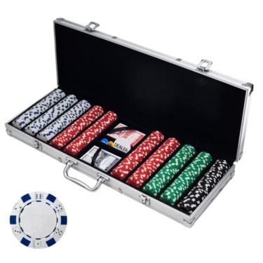 Imagem de Conjunto de fichas de pôquer Trademark Poker 11,5g com cartas e estojo de transporte