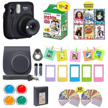 Imagem de Câmera instantânea Fujifilm Instax Mini 11 Cinza Carvão + Pacote