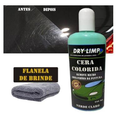 Imagem de Cera Colorida Automotiva Dry Limp Tira Riscos Superficiais, VERDE CLAR