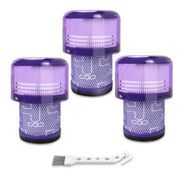 Imagem de Pacote com 3 filtros de vácuo de substituição para V11 Animal, V11 Torque Drive, V11 Complete, V11 Extra, V15 Detect, V15s Detect Submarine Cordless Vacuum, Substitui peças # 970013-02 e 970013-03
