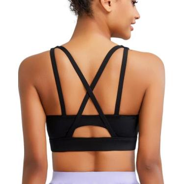 Imagem de Sutiã esportivo RUNNING GIRL High Support Preto Tamanho L WX3081
