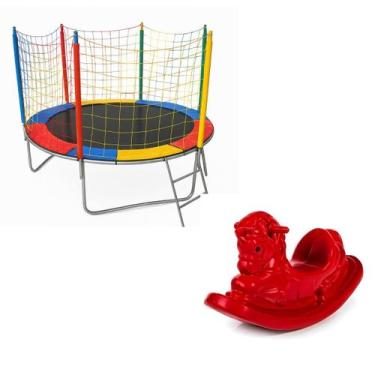 Imagem de Pula Pula 2,30m  Gangorra Cavalinho 1 Lugar - ROTOPLAY BRINQUEDOS