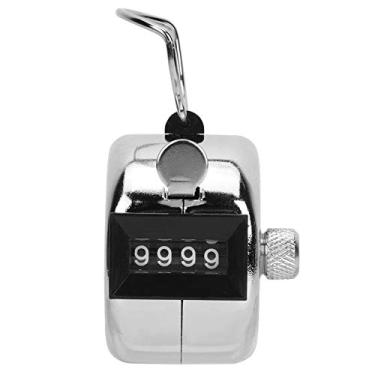 Imagem de Mbeysaq Balcão de contagem manual de metal berm com gancho ferramenta de contagem de 4 dígitos para suprimentos esportivos e estatísticas de dados