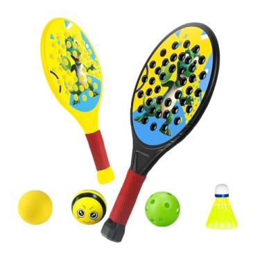 Imagem de UGPLM 2x Kids Padel raquetes raquetes de tênis Paddle respiráveis ​​pás leves de defesa para crianças iniciantes para crianças iniciantes