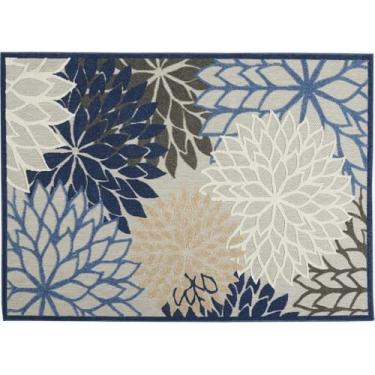 Imagem de Tapete Externo 2x3 Pátio Impermeável Tropical, Tapetes De Pátio Tapete Interno/externo Lavável Fácil De Limpar, Protable Carpete Externo Para Deck Com Borracha Nas Costas