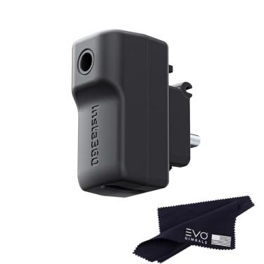 Imagem de Insta360 Adaptador de microfone X4, adaptador de microfone externo X4, câmera tipo C e portas de áudio de 3,5 mm suportam carregamento durante a gravação