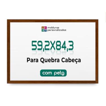 Imagem de Moldura 59,2x84,3 para Quebra Cabeça Grow Puzzle com Proteção Petg (Oncinha)
