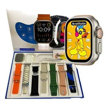 Imagem de Relógio smartwatch K9 Ultra Max com 7 pulseiras capa de proteção A pro