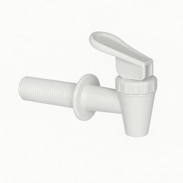 Imagem de Torneira Branca Longa Rosca Alavanca Filtro Barro Galão Suco Drinks  P
