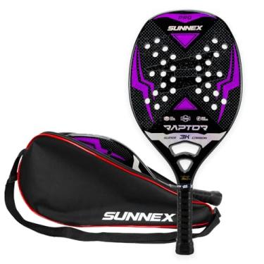 Imagem de Sunnex - Raquete Beach Tennis Carbono 3K Pro Sunnex Raptor Roxo