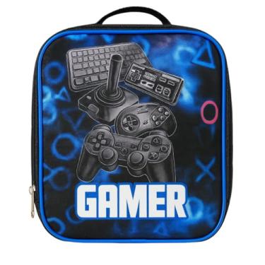 Imagem de Bolsa Lancheira Termica Infantil Escolar Masculina Menino Reforçada Juvenil Grande Gamer