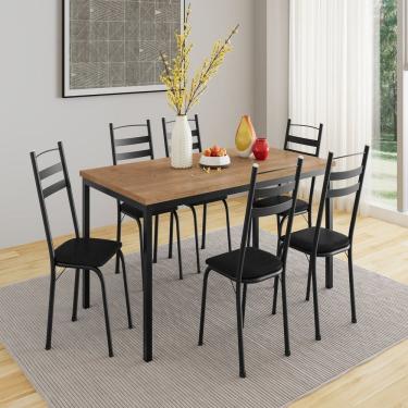 Imagem de Conjunto de Mesa com 6 Cadeiras Adriana Preto/Demolição