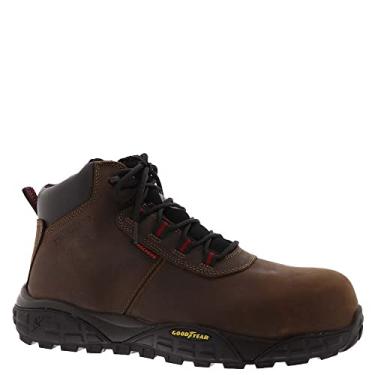 Imagem de Skechers Bota masculina Work Treadix – Trental de liga metálica, Marrom escuro, 12